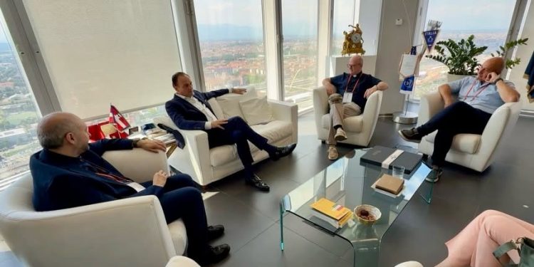 Il neo Presidente di NOI Torino Mauro Tonello incontra il Governatore Alberto Cirio